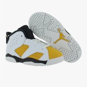 Jordan Kids' Sneakers in White and Yellow